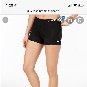 Nike Pro Dri Fit Shorts Spandex NWT